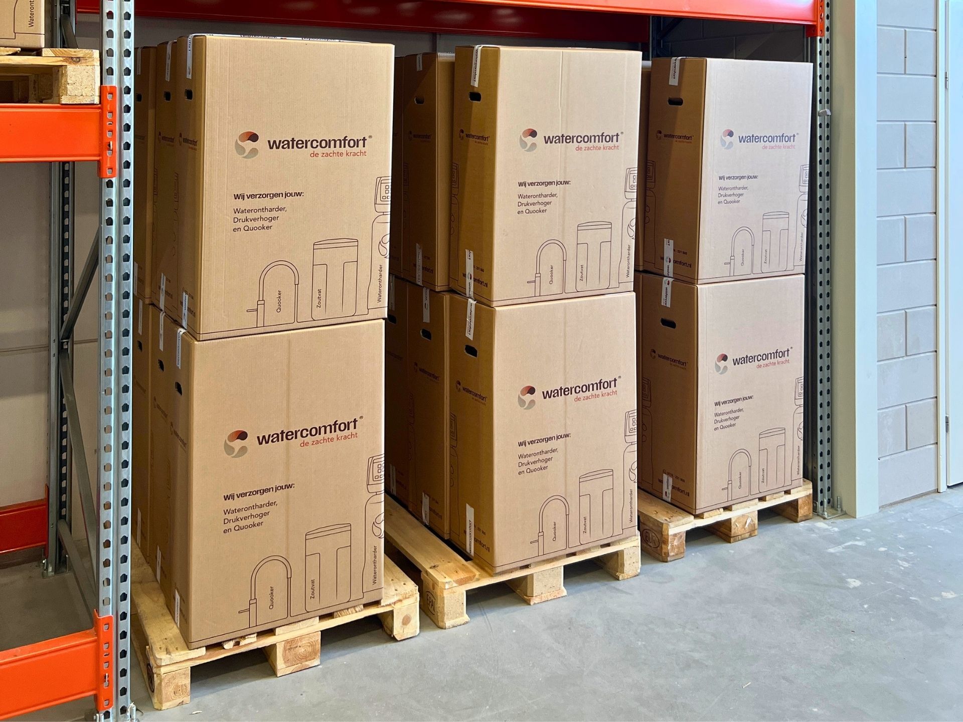 Kartonnen doos van Watercomfort geleverd door Argos Packaging & Protection